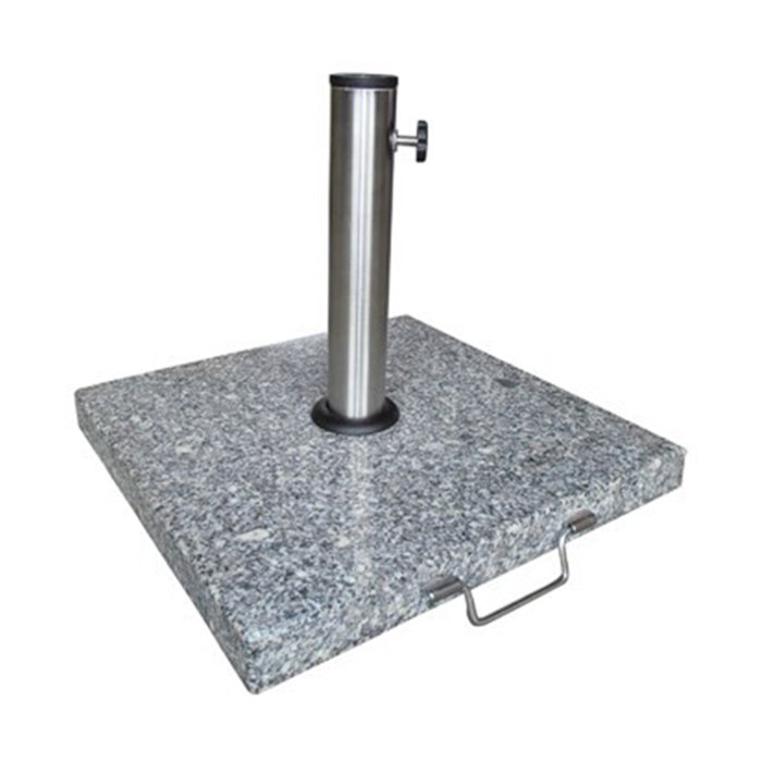 Dakota Fields Belle 30kg Square Granite Parasol Base With Handle